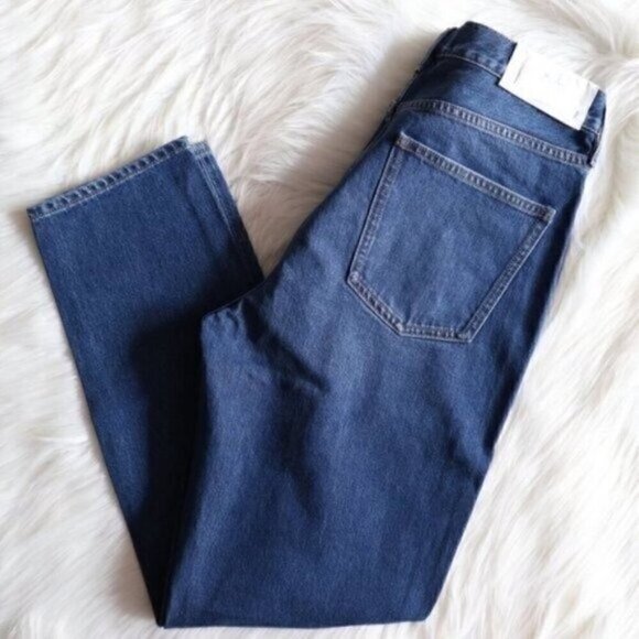 NEW Anthropologie M.i.H Blue High Rise Cropped Jeans Size 29 - Picture 4 of 10